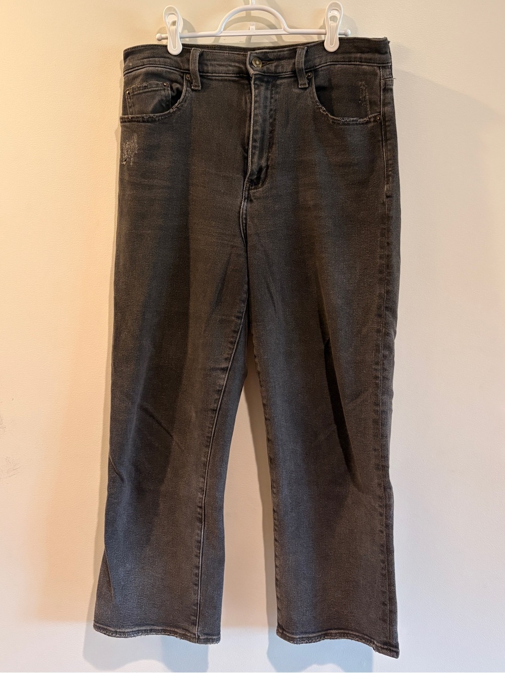 Pistola Women’s Gray Cropped Jeans - Casual Straight Fit